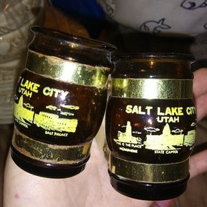Mid 20th Century Salt Lake City "Shot" Glasses